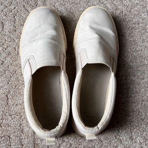 A New Day casual slip ons, white, size 8